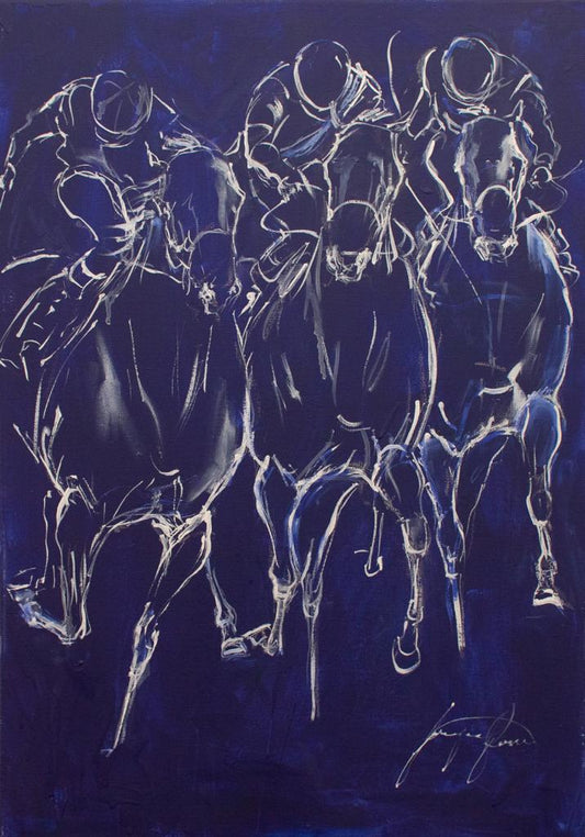 Racing Blue (Original Painting)